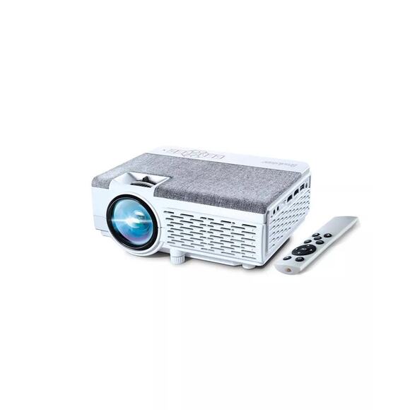 Brookstone All-In-One Home Theater Projector and Screen Set - Picture 1 of 2